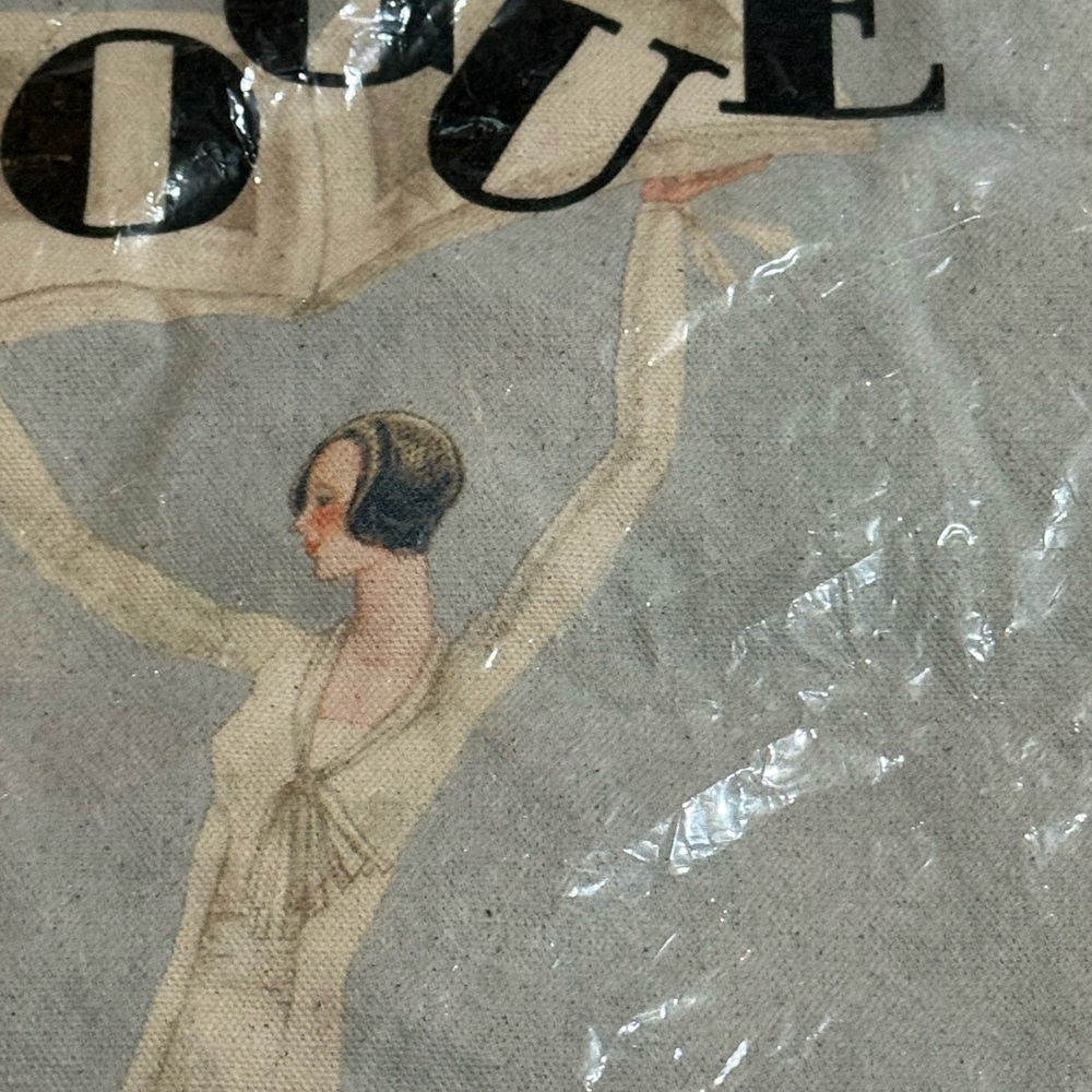 VOGUE Magazine shopper canvas tote  bag - Picture 3 of 11